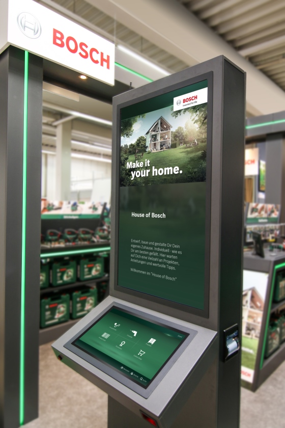 © dimedis GmbH with an interactive Kiosk for home improvement specialty retailere